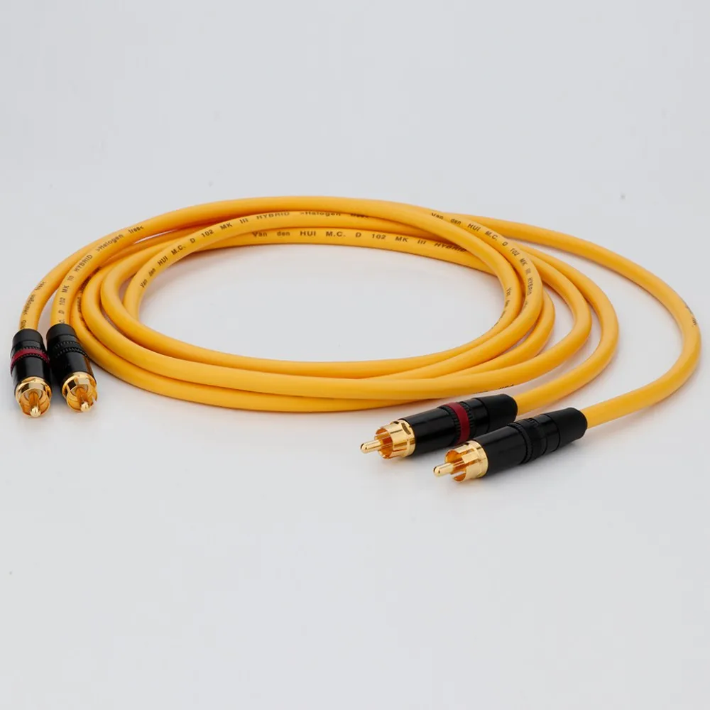 1쌍 RCA to RCA 리드 OFC 은도금 케이블 RCA to RCA 오디오 케이블 홈 시어터, HDTV, 앰프, 하이파이 시스템용