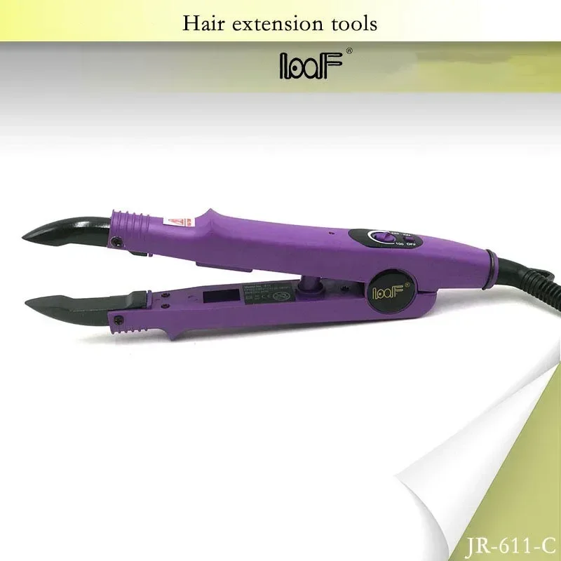 Professional Constant Heat FLAT PLATE Fusion Hair Extension Keratin Bonding Salon Tool Heat Iron Wand Heat Hair Connector JR-611