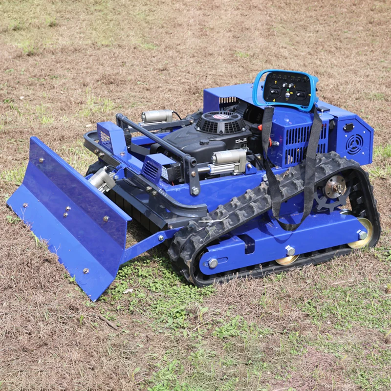 Customised CE EPA Approved All Terrain RC Grass Cutter Garden Crawler Remote Control Robot Lawn Mower with snow plow