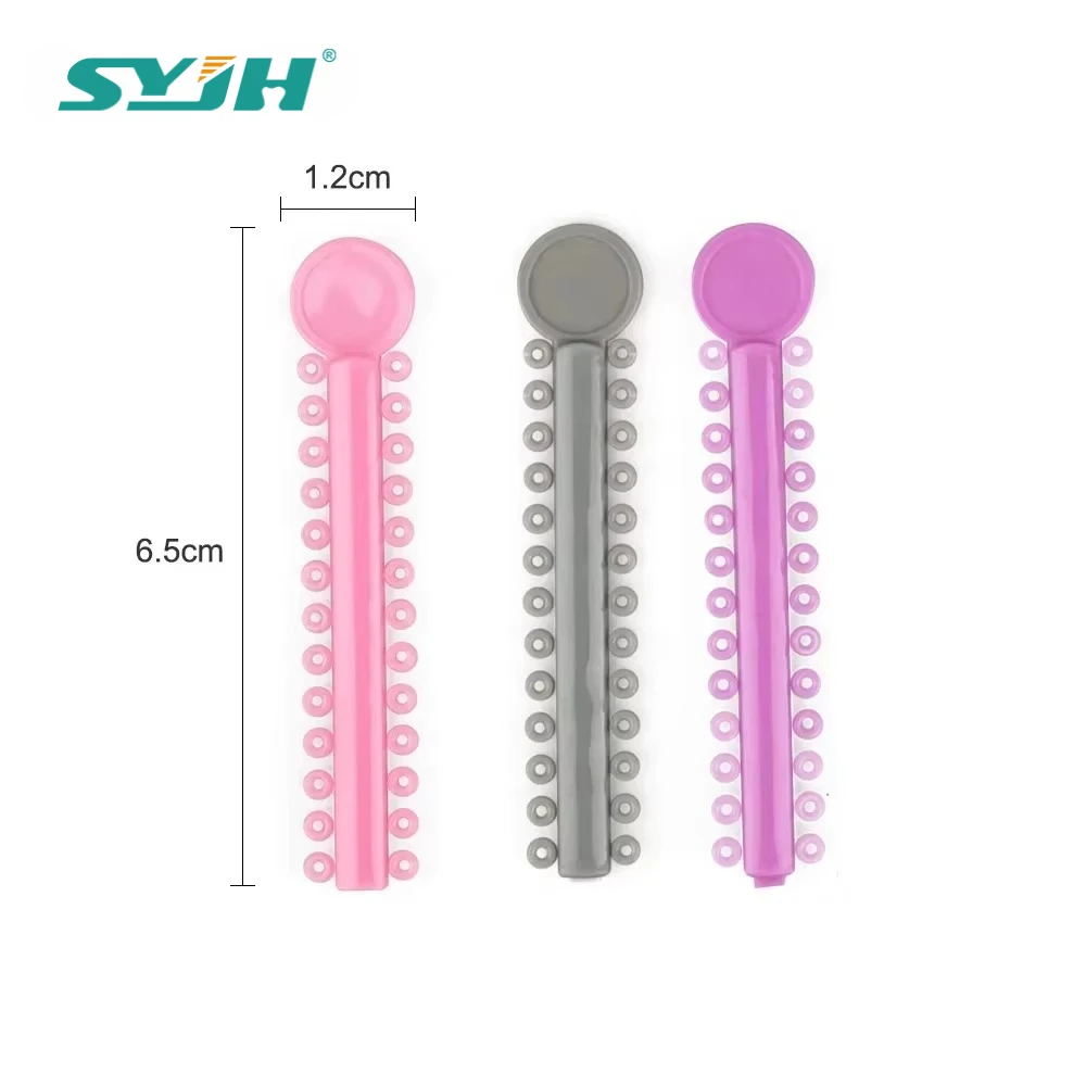 40Sticks Dental Orthodontic Ligature Ties O Type Rubber Tie High Quality Dentistry Materials Colourful to Choose For Brackets