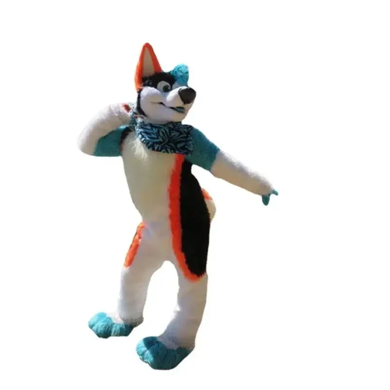 Fox Fursuit Furry Cosplay Outfit  Husky Dog Mascot Costume Halloween Party