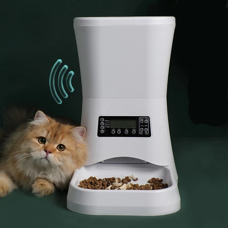 11L Pet Auto Feeders For Cats Medium Large Dog Supplies Timer Feeder Automatic Dry Food Dispenser Food Container Cat Accessories