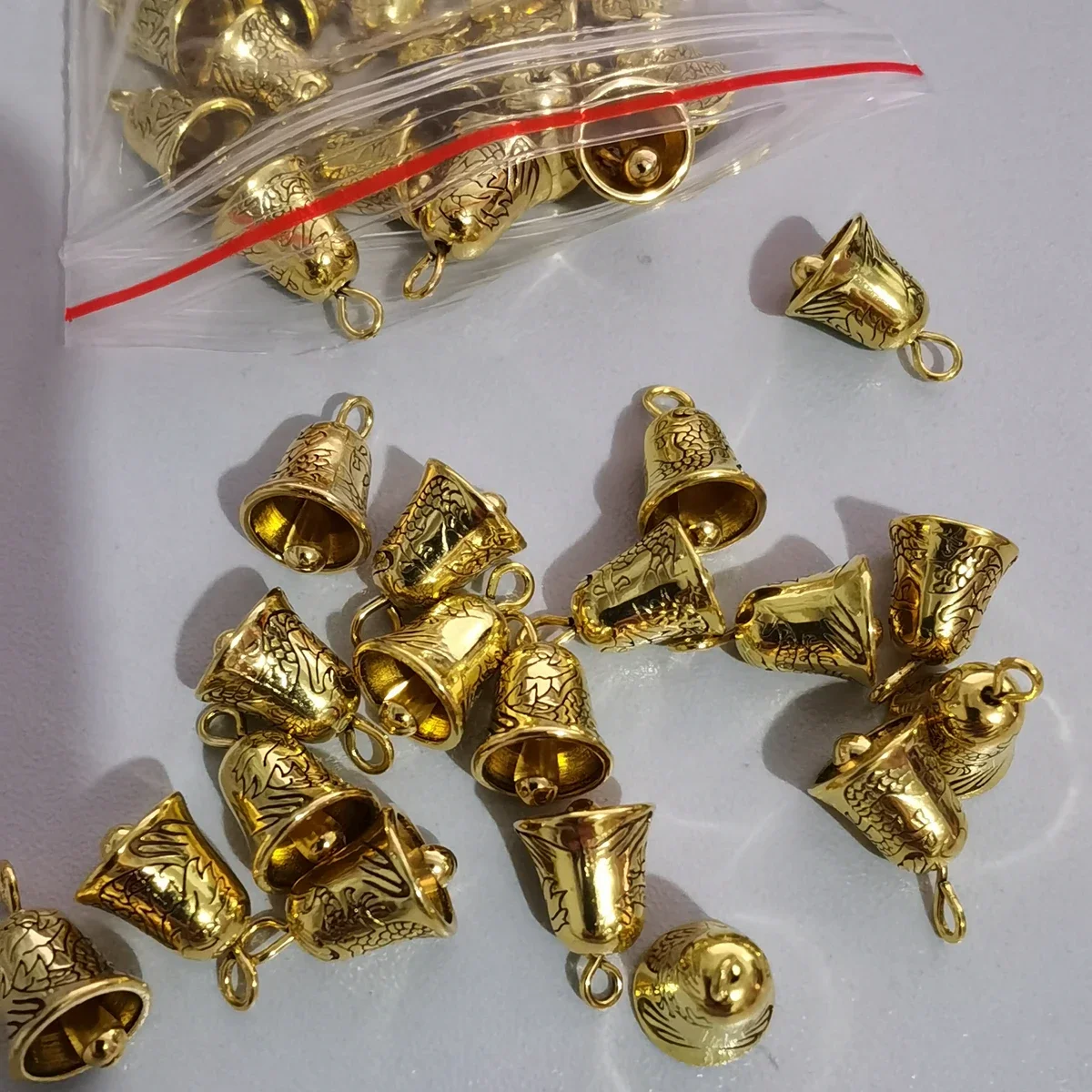 

Gold Color Plated Tibetan Silver Alloy 13x9mm No Ringing Bells Metal Pendants Beads Jewelry Making Accessories DIY