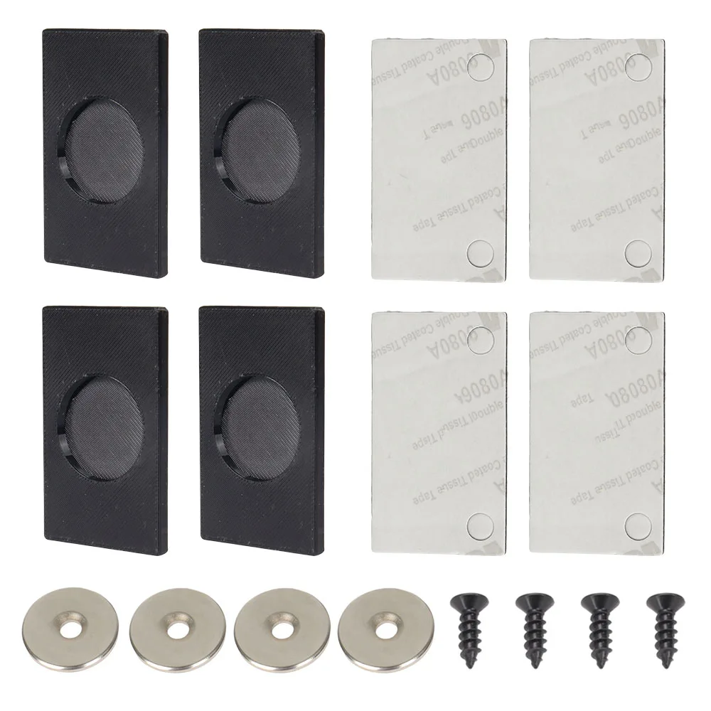 

1set Caravan License Plate Strong Magnetic Number Plate Holder Kit For Car RV Trailer Black Universal License Plate Accessories