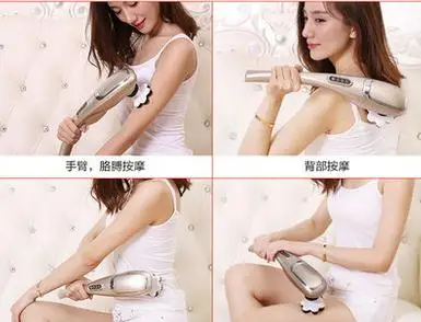 Dolphin massage stick electric cervical vertebra massage device neck the leg multifunctional full-body massage hammer