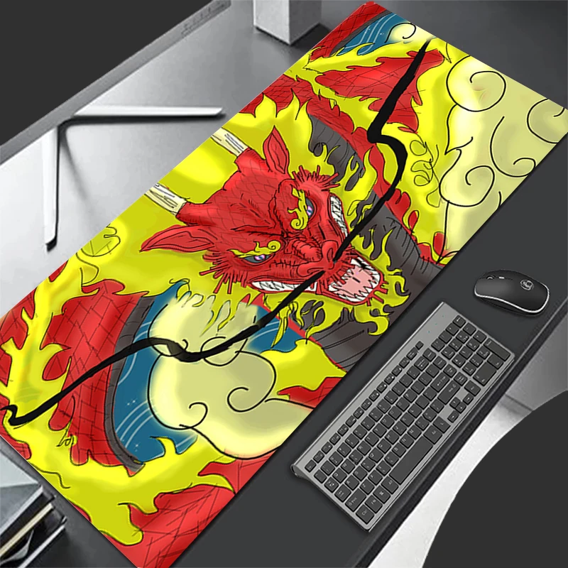 Mousepad Pattern Game Pad Rubber Cartoon Mouse Pad PC Accessories Desk Mat Non Slip Office Table Mat Gamer Dragon Keyboard Pad