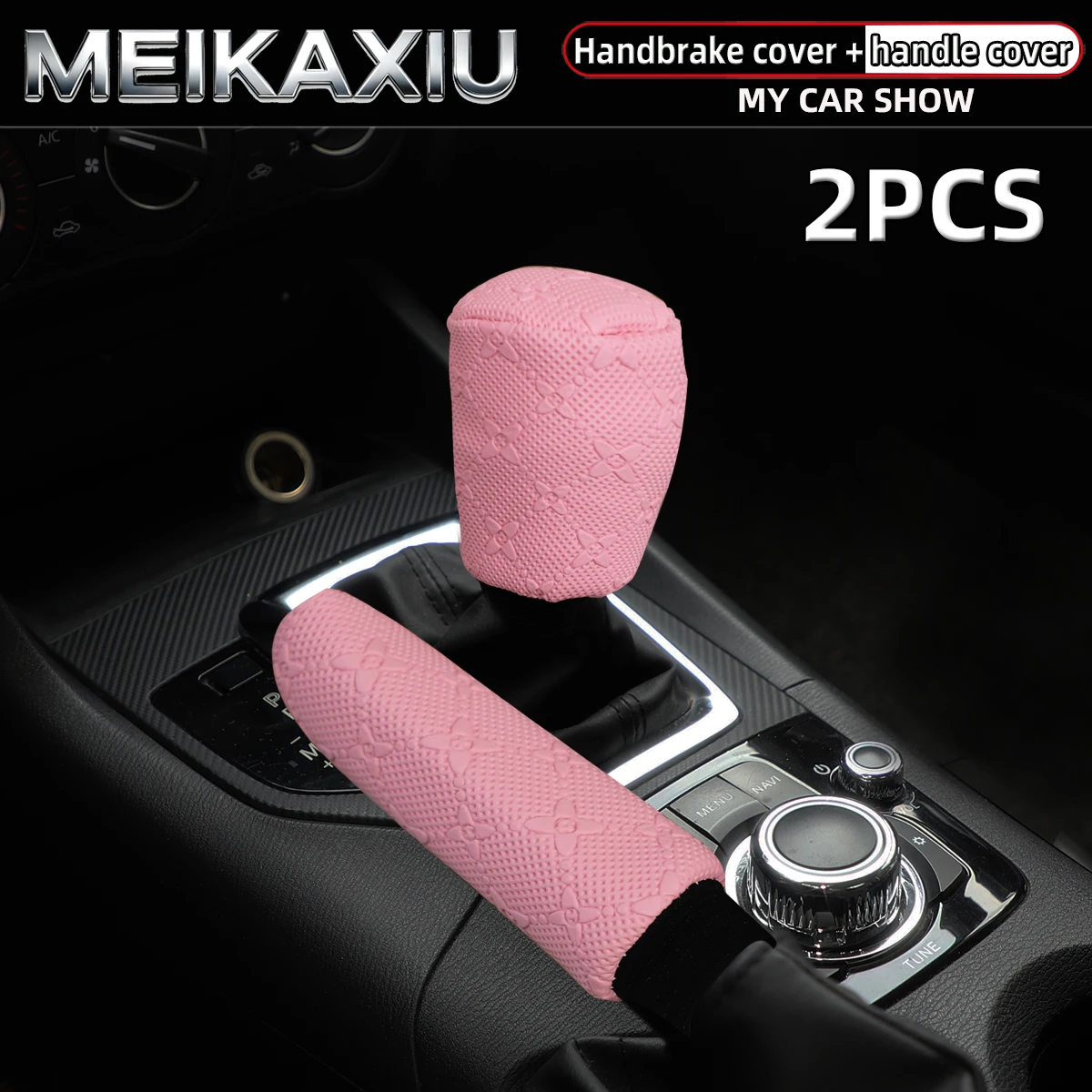 

Двухкомпонентный чехол на рычаг ручного тормоза из искусственной кожи с тиснением в виде звезд, аксессуар для интерьера автомобиля, украшение для автомобиля, для женщин.