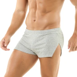 Men Aro Pants Mini Boxer Shorts Trunks Seamless Sprots Workout Breathable Pocket Fitness Sweatpants Board Shorts Sleep Bottoms