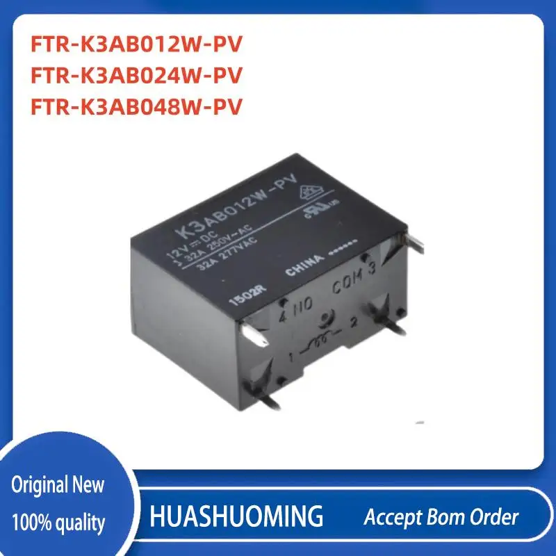 5PCS/Lot  New  K3AB012W-PV K3AB024W-PV K3AB048W-PV  FTR-K3AB012W-PV   FTR-K3AB024W-PV  FTR-K3AB048W-PV 12VDC 24VDC 48VDC 4PIN