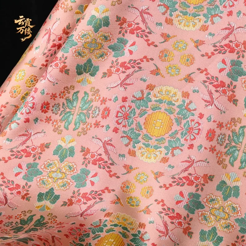 New Chinese-style light brocade jacquard fabric handcrafted designer for traditional Chinese style cheongsam and Hanfu