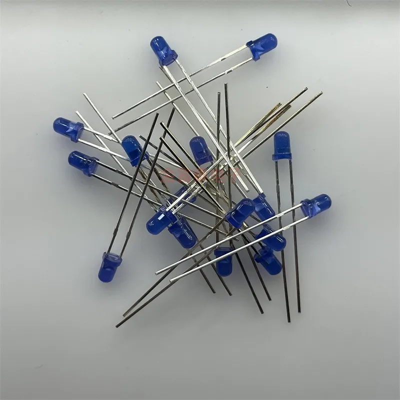 

100pcs/ 3mm blue LED luminous tube blue 3mm LED lamp