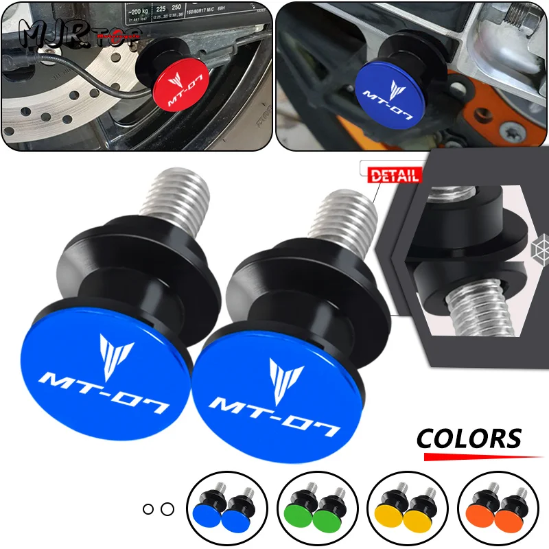 

NEW Swingarm Spools For MT-07 MT-09 FZ07 FZ09 FJ09 2014-2022 2023 2024 Motorcycle 6M SwingArm Spools Slider Stand Screw