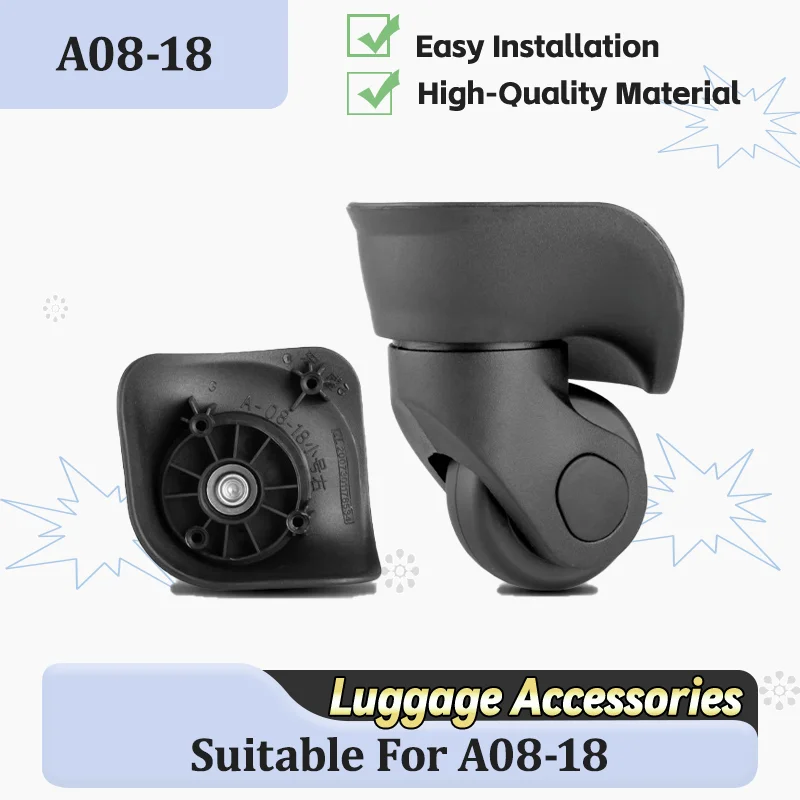 

For A08-18 Suitcases Replacement Parts Universal 360-Degree Swivel Wheels Designed for Suitcases Durable and Quiet