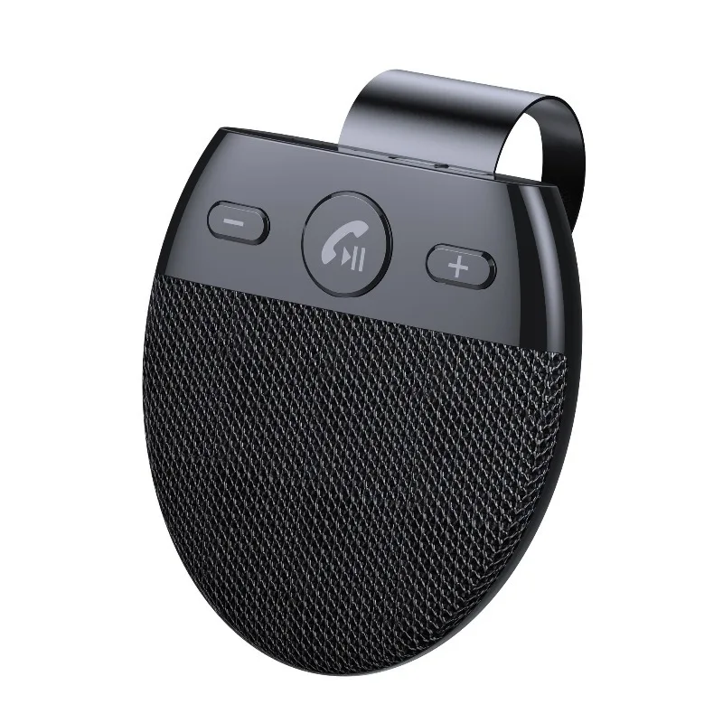 Wireless Bluetooth Hands-Free Car Kit Smart Voice Prompt Answering Device Portable Sun Visor Mounted Auto Accessory