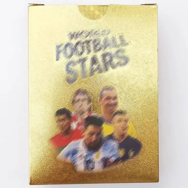 

2024 55Pcs Football Cards Star Limited Edition Signature Series Trading Football Player Card Fan Gift Pack Gold Black Silver