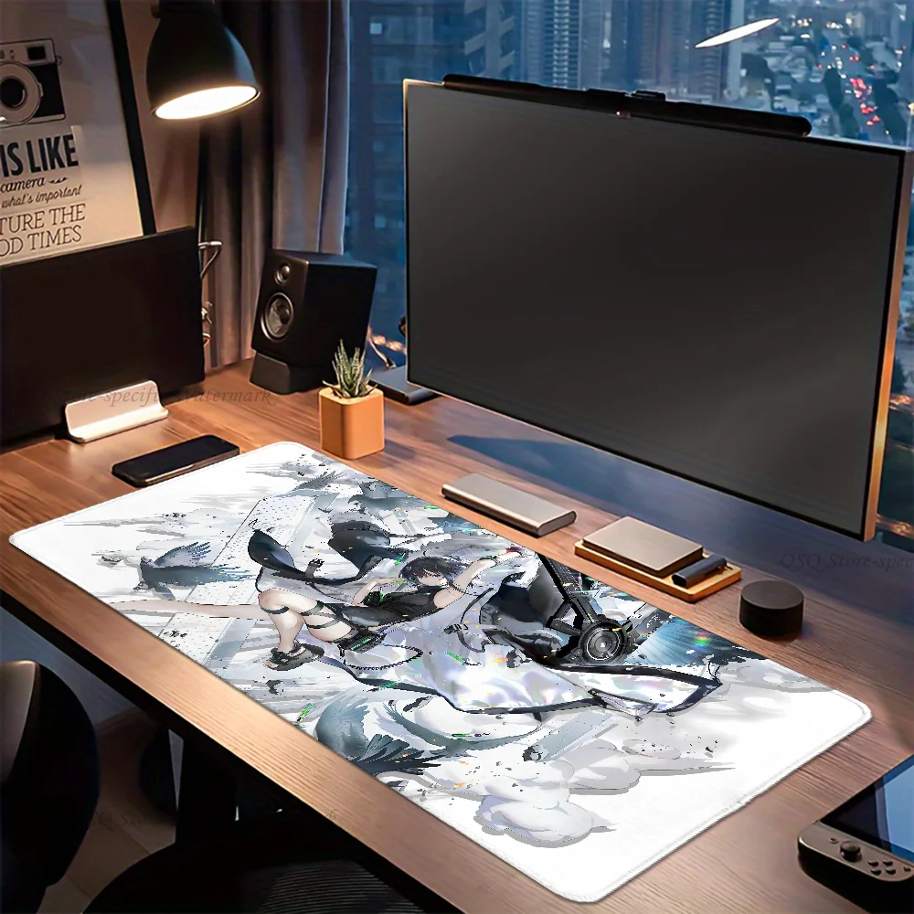 Arknights La Pluma Mousepad Large Gaming Mouse Pad LockEdge Thickened Computer Keyboard Table Desk Mat