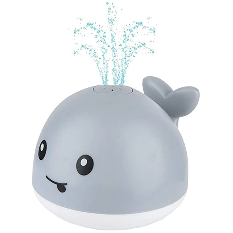 Water Sprinkler Baby Shower Bath Toy Water for Play Light Up Whale Toy Swimming Pool Toy Funny Gift for Boys Girls