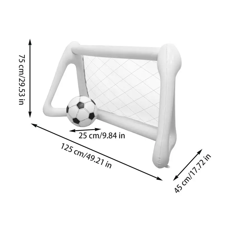 هدف كرة القدم، شبكة كرة قدم قابلة للنفخ، معدات تدريب محمولة مع كرة وأوتاد أرضية، ألعاب رياضية تفاعلية #5