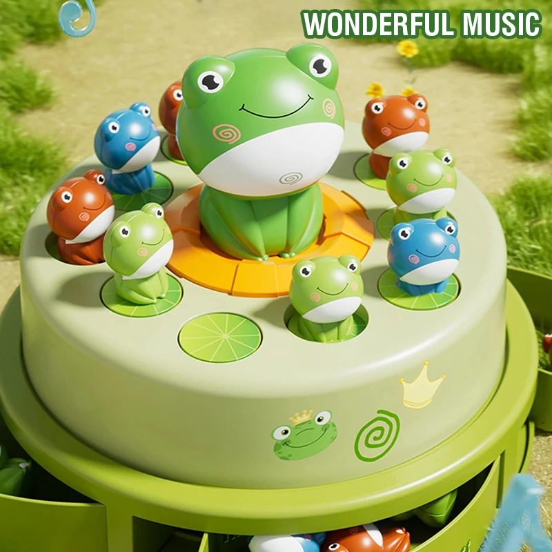 Juguete Montessori para niños, lanzamiento de rana, juego de mesa para saltar, rana voladora, captura, juguete divertido, entrenamiento, desarrollo de ojos de mano, juguete sensorial para regalo