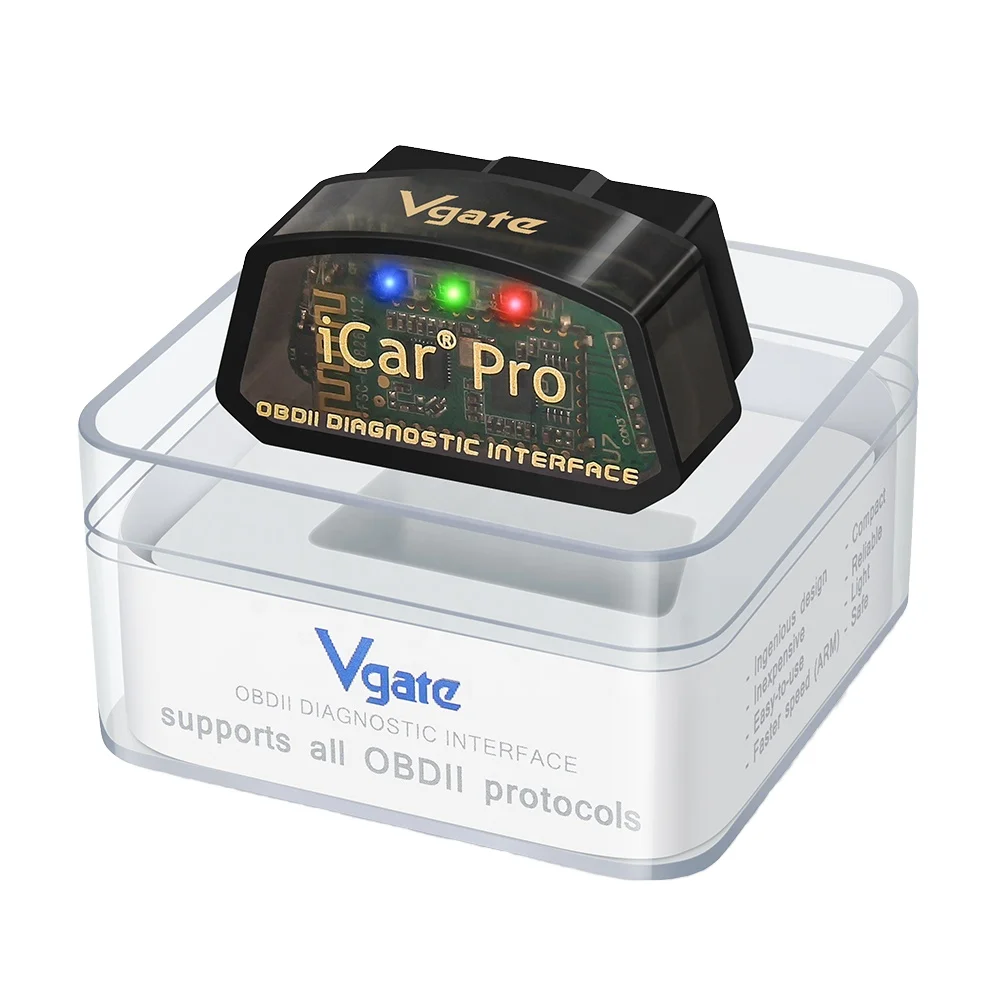 

New Design ELM327 Vgate Icar Pro 3.0 12V OBD2 Code Reader Diagnostic Scanner Tool Supports Android and Windows