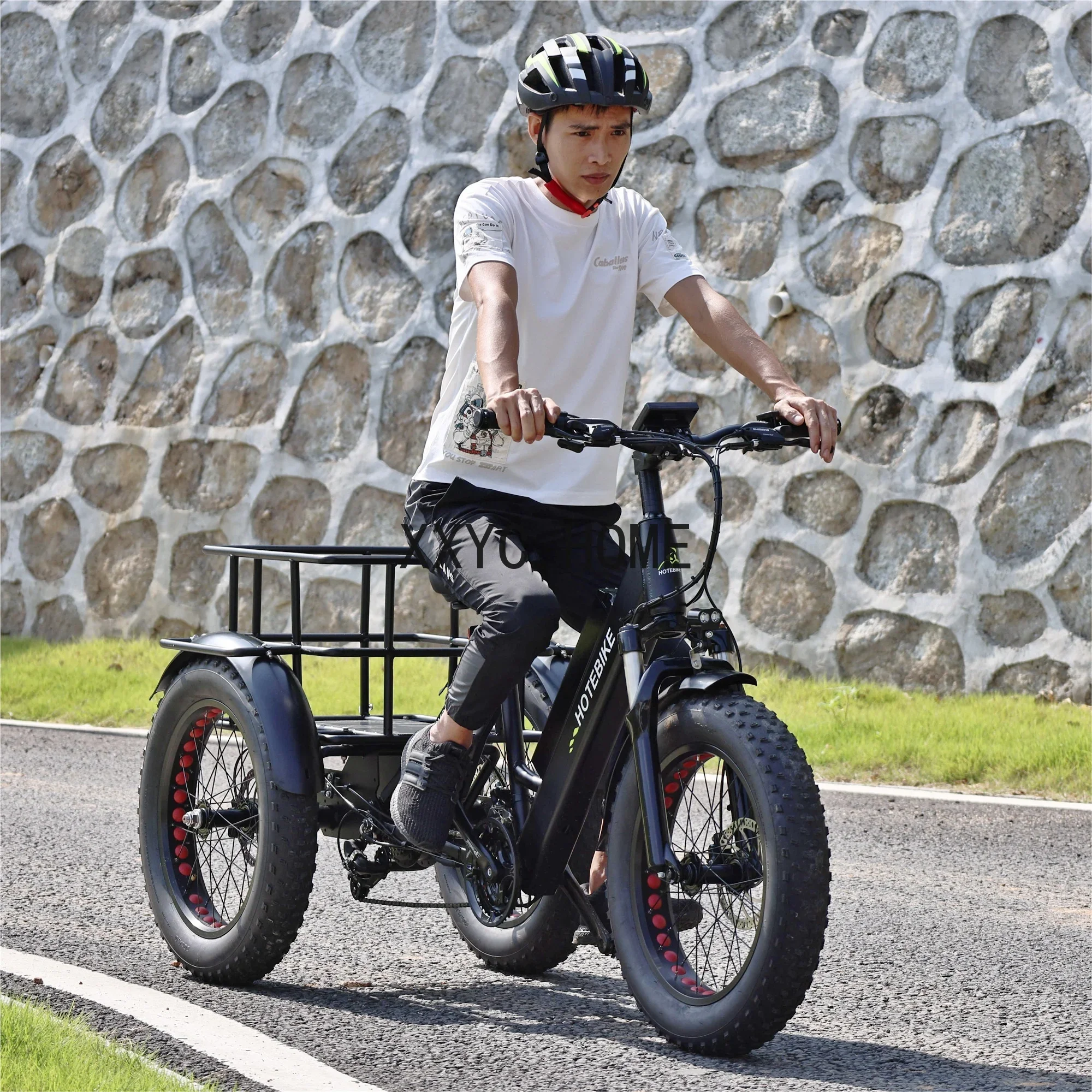 20 inch electric trike 3 wheel adult electric bike 48v 750w electric cargo bike fat tire