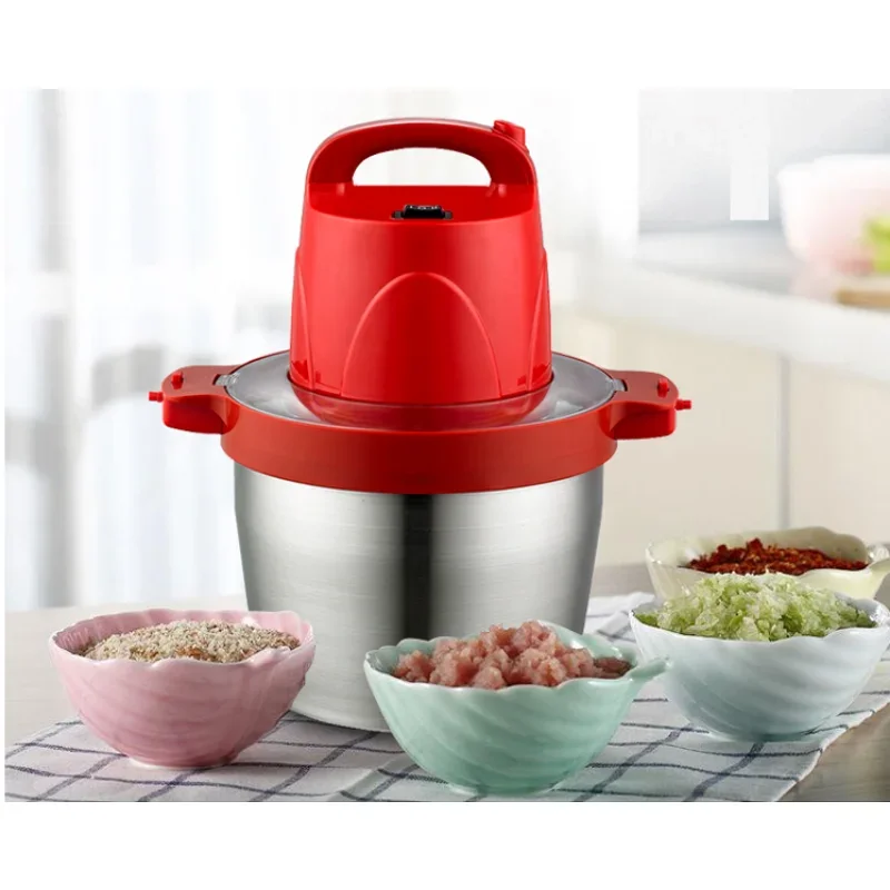 5L 220V multi-function 800W commercial  electric meat grinders   Food Processors  chopper mixer Blenders  meat slicer machine