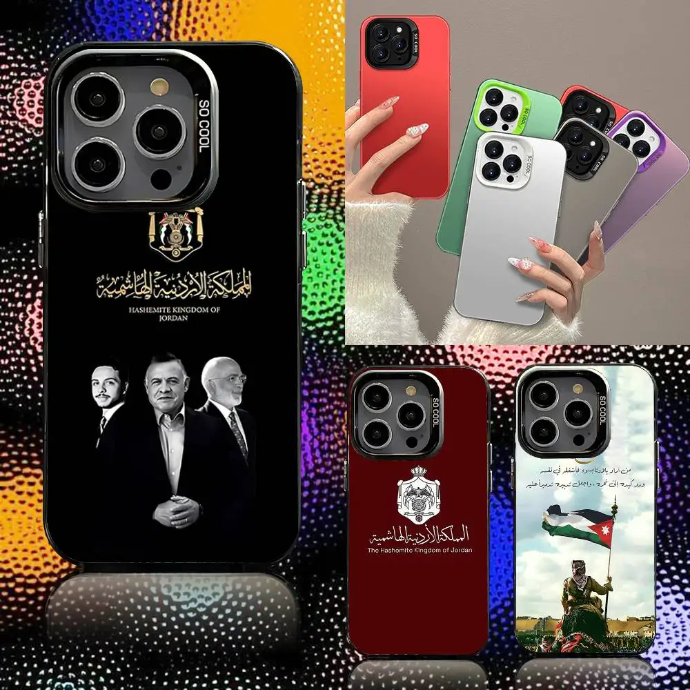 

Hashemite Kingdom of Jordan Phone Case For iPhone 16,15,14,13,12,11,Pro,XS,Max,Plus,Mini,SE Black Candy Matte Shockproof Cover
