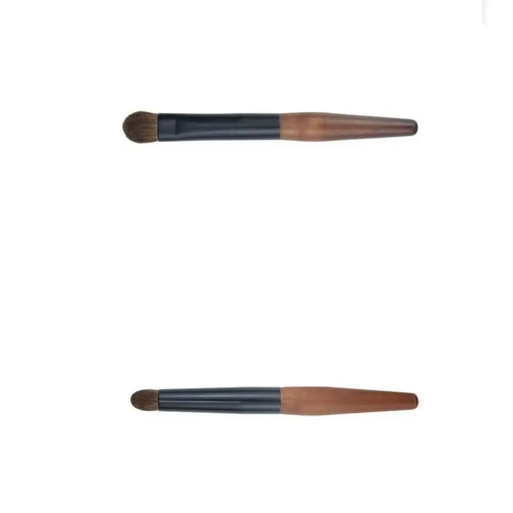 12 pezzi mini set di pennelli per trucco per labbra con scatola di immagazzinaggio ombretto peloso kit per trucco fard in legno pennello per sopracciglia da viaggio