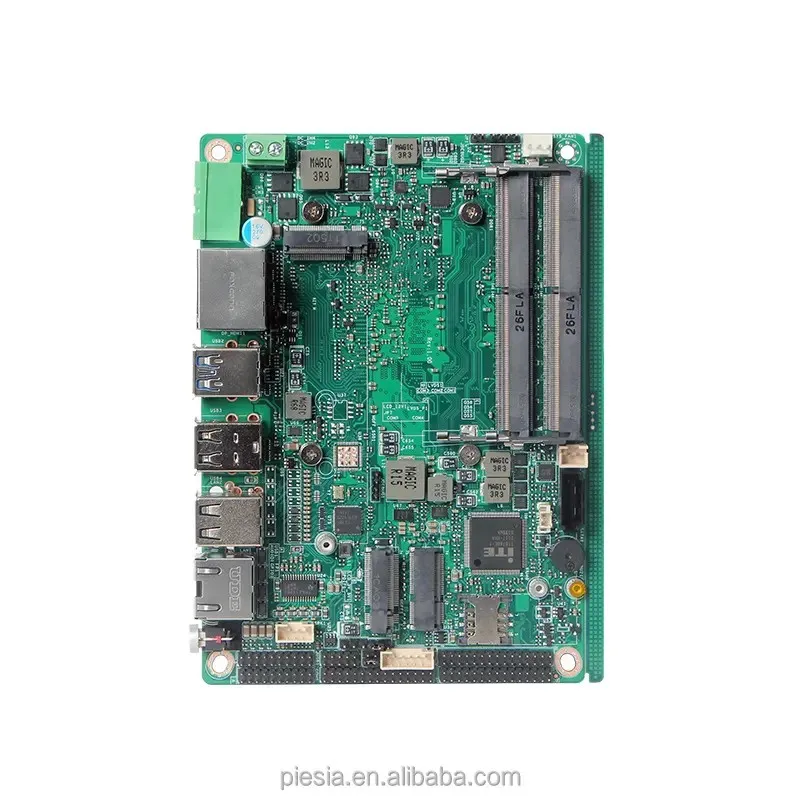 Китайская фабрика Intel Low Power DC9-36V J6412 Одиночные материнские платы ПК 6COM RS232/485 2LAN EDP/LVDS Промышленная 3,5-дюймовая материнская плата