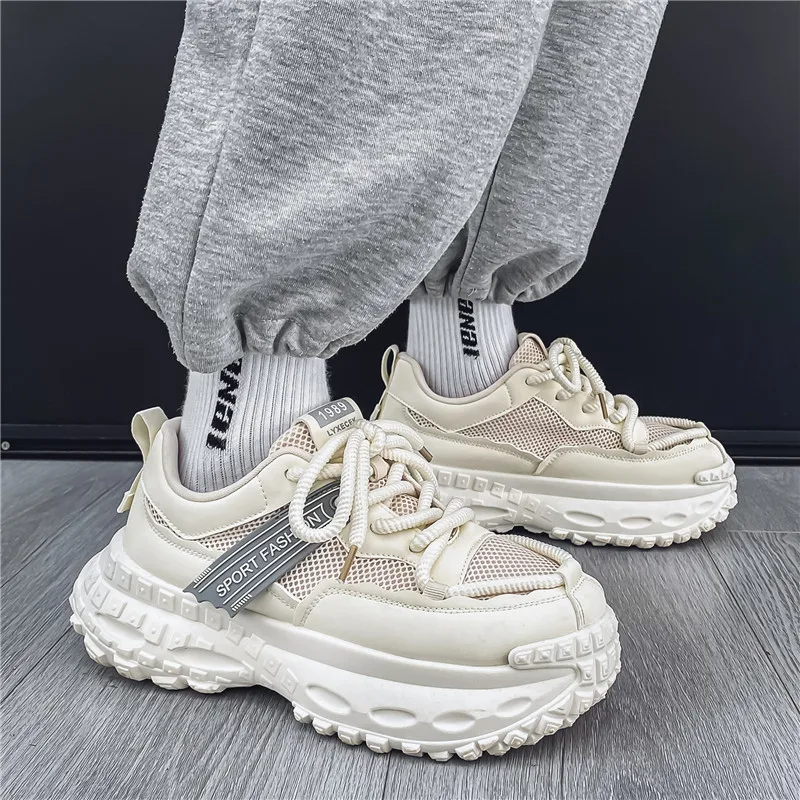 

High Quality Platform Sneakers for Men Fad Personalized Design Shoes for Men Outdoor Comfort Casual Mens Shoes Zapatillas Hombre