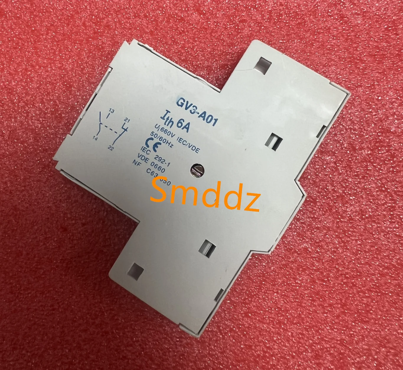 1 piece, auxiliary contact of electric motor protection circuit breaker, GV3A01  ，GV3A02。