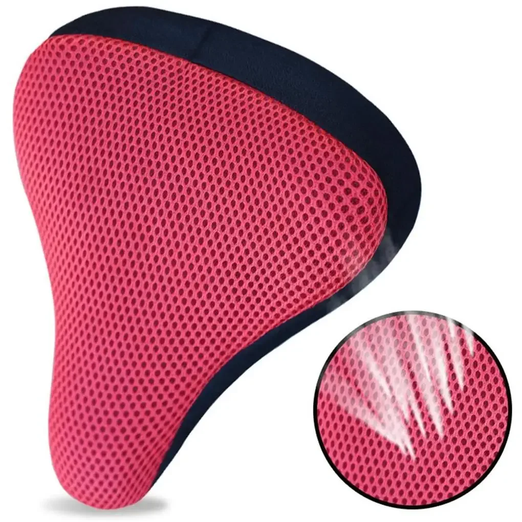 3D Soft Bike Saddle Cover Heat Insulation Bike Cushion Cover Stereo Tear Resistant Bicycle Seat Cover Elastic Edge