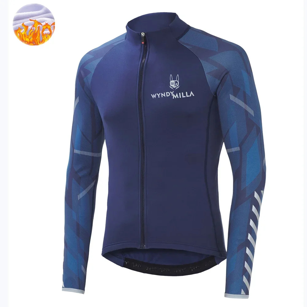 

Новинка 2025 года, зимняя термофлисовая куртка, велосипедный трикотаж с длинными рукавами, Ropa Ciclismo Hombre, одежда для велосипеда, одежда для велосипеда, майо для верховой езды