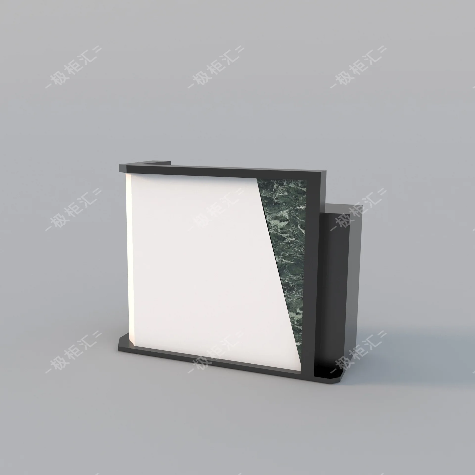 مكتب استقبال لردهة الشركة الفاخرة الحديثة الخفيفة، صالون تجميل الفم الطبي، متجر الملابس، صفحة الخروج الراقية والبسيطة