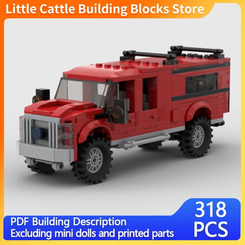 City Car Model MOC Building Bricks Pickup Truck With Removable Topper Modular Technology Gift Holiday Assemble Children Toy Suit