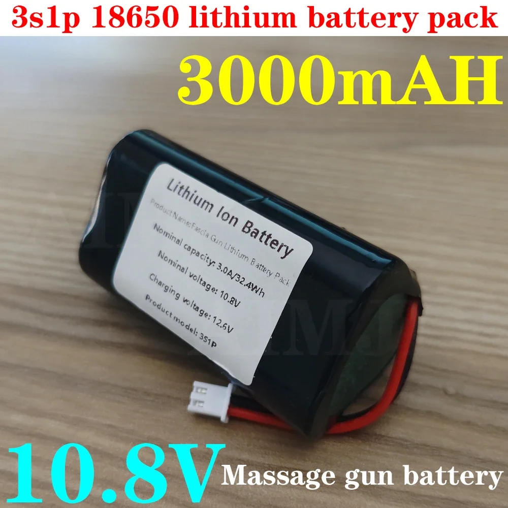 10,8 V 3000 mAh wiederaufladbarer Akku, geeignet für Massagepistolen/Faszienpistolen, Faszienzubehör, Teil