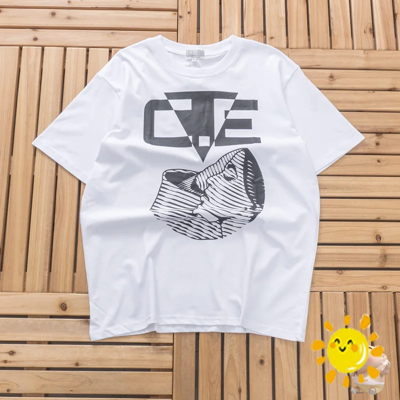 

24SS Phantom Face CAVEMPT футболка из плотной ткани 100% хлопок Повседневный Топ CAV EMPT C.E футболка для мужчин и женщин