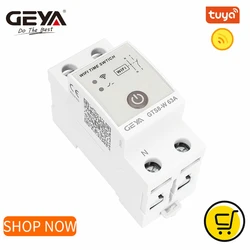 GEYA GTS8-W Smart Time Controller Wifi interruttore intelligente telecomando Wireless di Tuya Smart APP AC220V 2P 4P 32A 40A 63A 80A