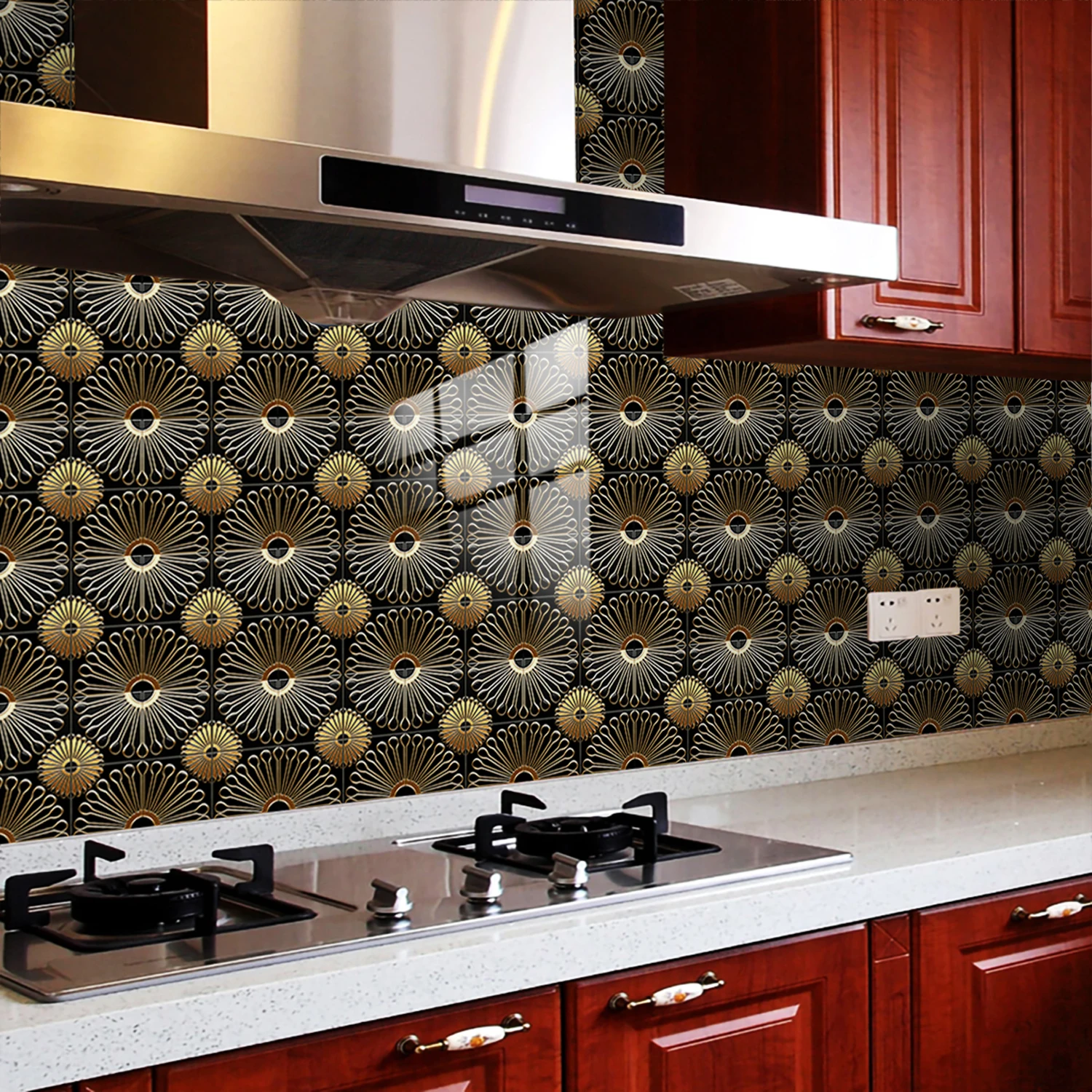 10 шт. Наклейки на стену в сти – обзор и цена Home Bathroom Floor Tiles