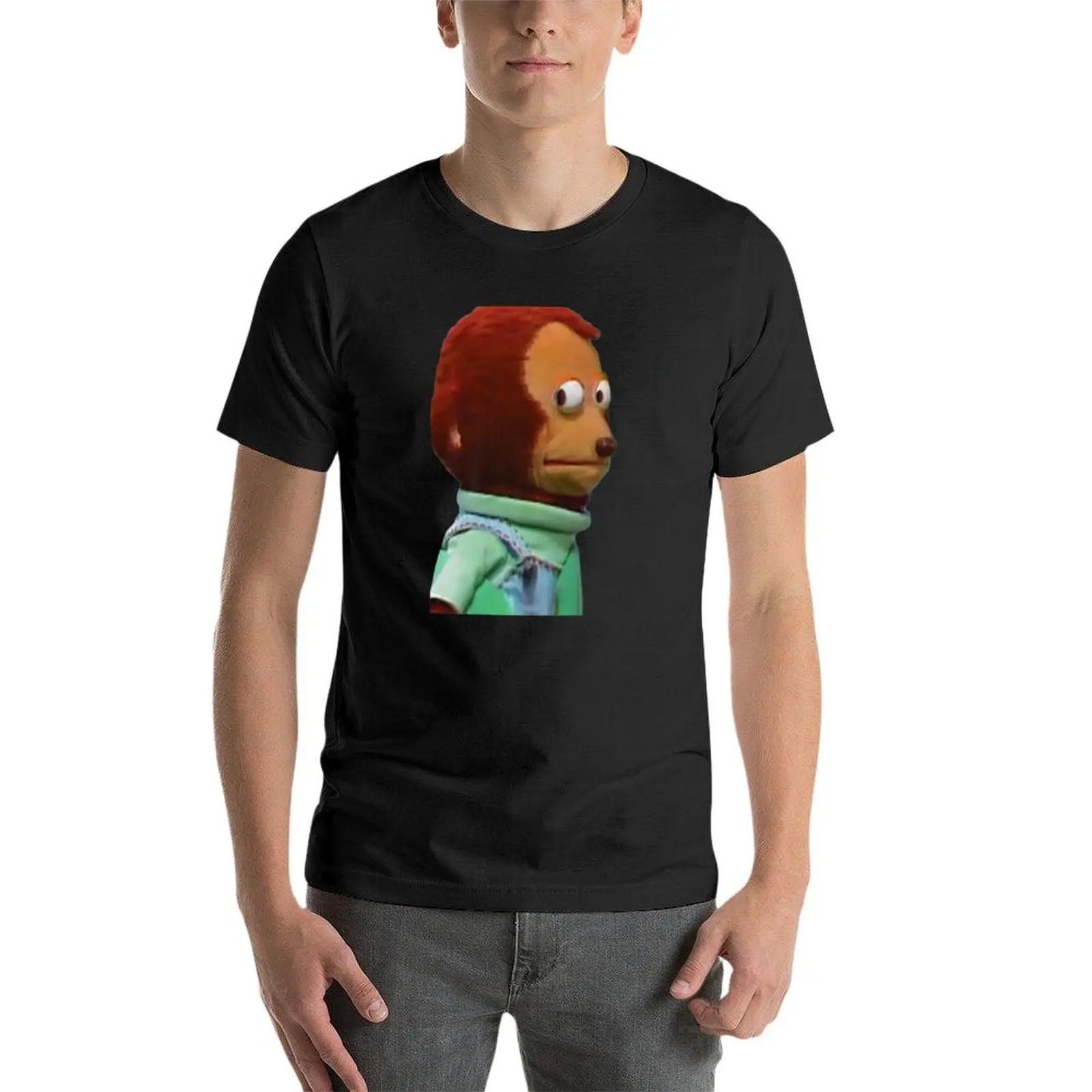 Solo Awkward Look Monkey Puppet Meme Premium T-Shirt for a boy sports fans cute clothes plain white t shirts men image 4