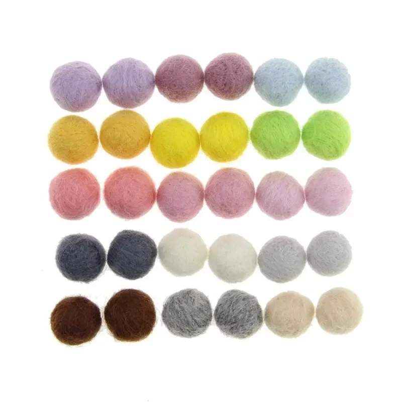 10pcs 15MM/20MM Wool Felt Ball Garland Party Decor Wedding Decorations Kids Toys Fun Home Decor DIY Sewing Craft Christmas Gifts