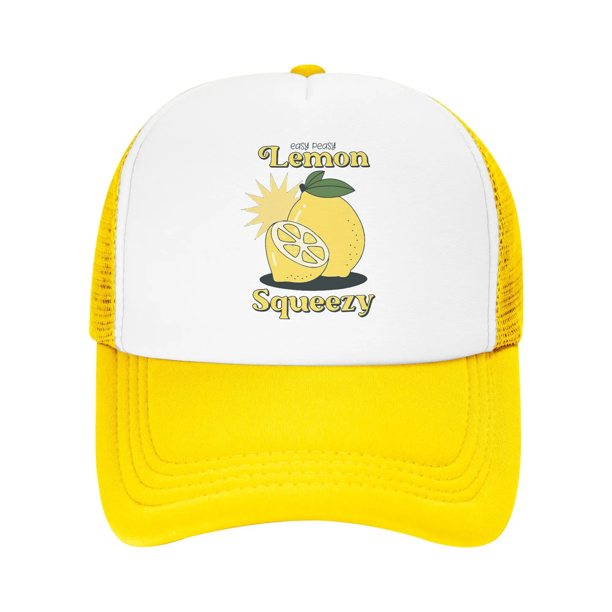 

Easy Peasy Lemon Squeezy 61089843 Пенопластовая шляпа дальнобойщика Унисекс Дышащая охлаждающая сетчатая кепка для гольфа Повседневная шляпа от солнца Регулируемая