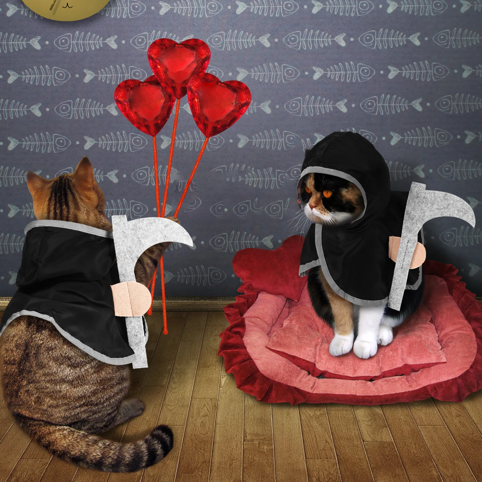 

Halloween Pet Cape Unique Design Durable Comfortable Cat Dog Cloak Pet Costume Halloween Party Cosplay Cat Costume