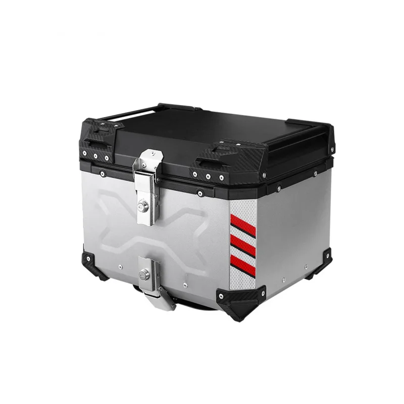 Motorcycle trunk, aluminum alloy tail box,-large capacity vehicle rear trunk, scooter delivery box