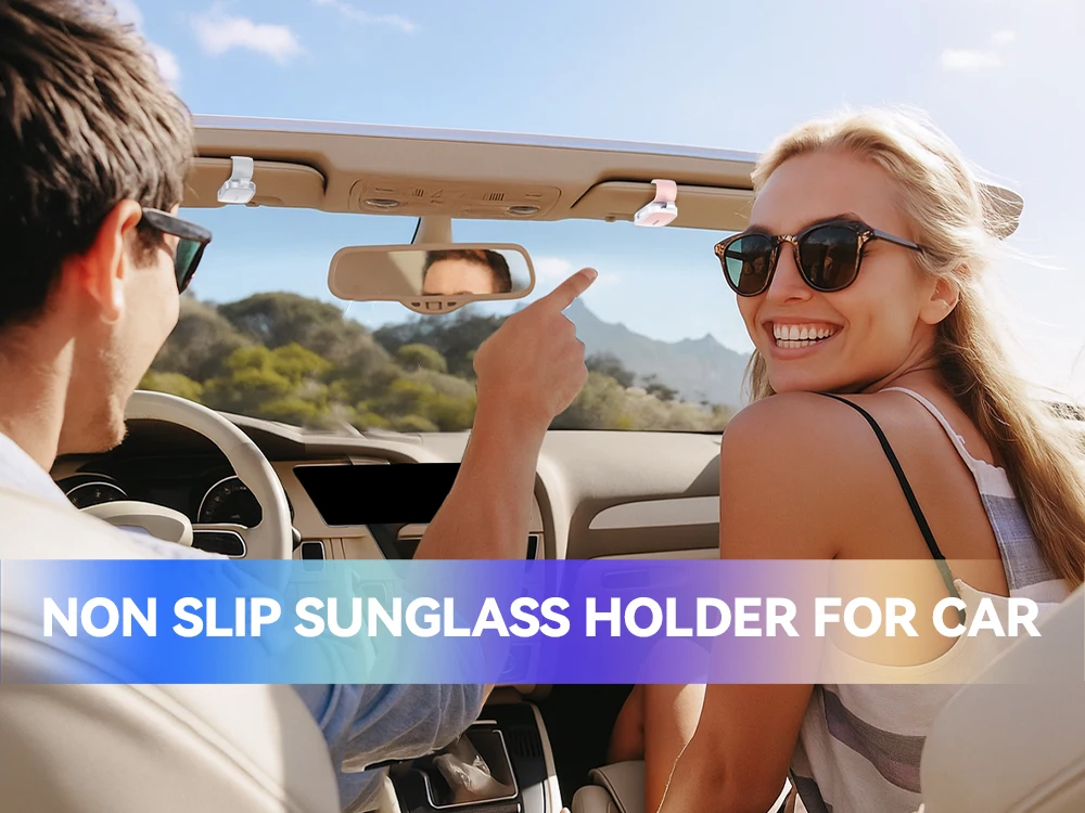 Joyroom Auto Sonnenblende Brillenhalter Universal Brillenclip Auto Sonnenbrillenhalter Karte Tickethalter für Autozubehör – Detail 9
