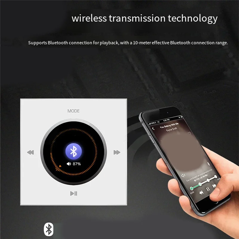 

3CGRO-настенная Bluetooth-панель управления звуком 86, с усилителем 2X25 Вт, потолочные колонки для домашней фоновой музыкальной системы