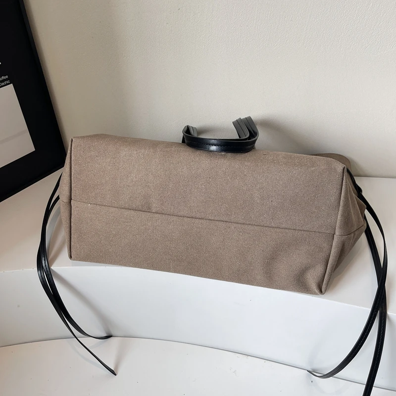 Casual Vintage frauen Schulter Tasche Mode Weibliche Leinwand Tragbare Handtaschen Große kapazität Reise Laptop Tragetaschen für dame – Detail 12