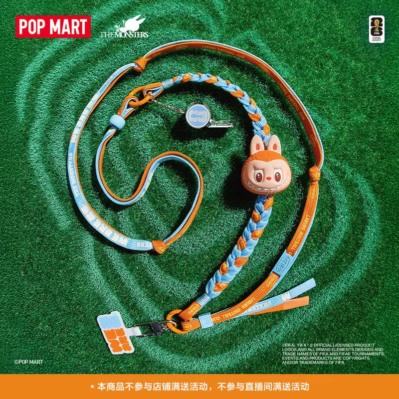 

POPMART LABUBU THE MONSTERS FIFA Series Long Rope Blind Box: Креативная коллекция-сюрприз, праздничный подарок, украшение