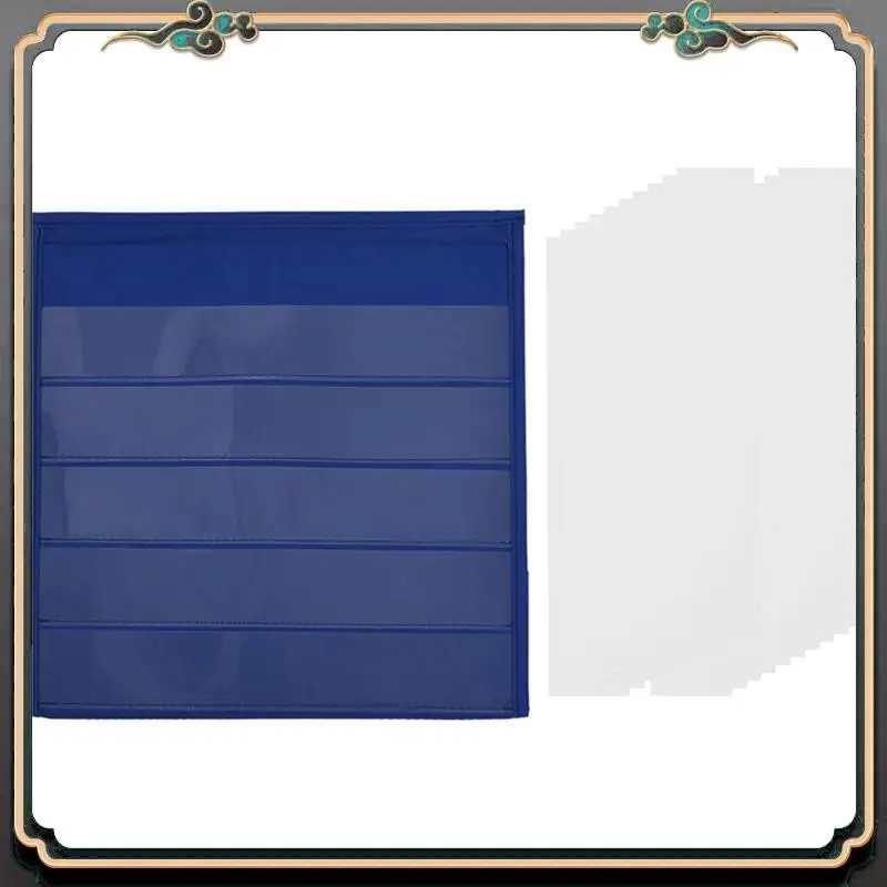 

Reliable-5X Tabletop Desktop Pocket Chart Table Top With Bonus 100X Dry Erase Cards, (13 Inches X 12 Inches)