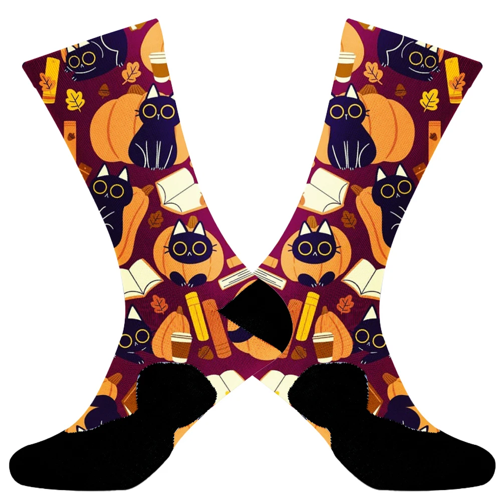 

socks Halloween Christmas New 2024 Anti Slip Professional Bike Socks Bicycle Men And Women Sports Socks Racing Cycling Socks
